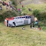 Accidente de tránsito registrado en el cantón Colta deja varias personas heridas y fallecidas