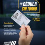 Plazo para obtener cédula de identidad sin turno previo finaliza esta tarde